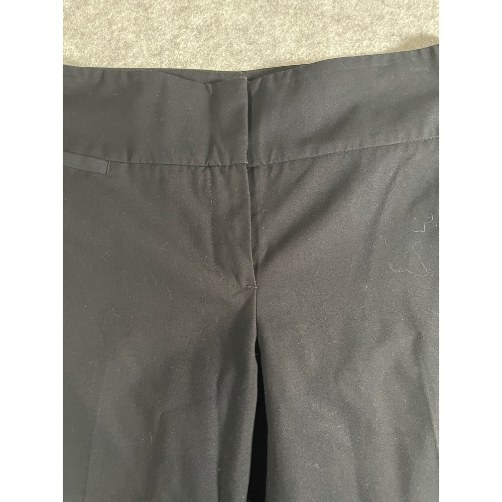 Womyn Black Dress Pants Women Size 6 Straight Leg Flat Front Trousers USA Made - Picture 2 of 11